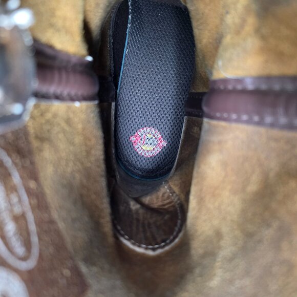 Justin Blueprint Men's 11" Leather Soft Non Safety Toe Boots Brown Size 9 D - Picture 9 of 16